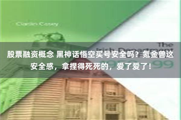 股票融资概念 黑神话悟空买号安全吗?氪金兽这安全感,拿捏得死死的,爱了爱了!