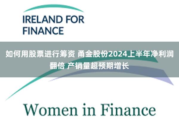 如何用股票进行筹资 甬金股份2024上半年净利润翻倍 产销量超预期增长