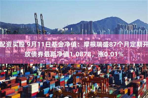 配资买股 9月11日基金净值：摩根瑞盛87个月定期开放债券最新净值1.0878，涨0.01%