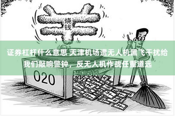 证券杠杆什么意思 天津机场遭无人机黑飞干扰给我们敲响警钟，反无人机作战任重道远