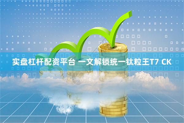 实盘杠杆配资平台 一文解锁统一钛粒王T7 CK