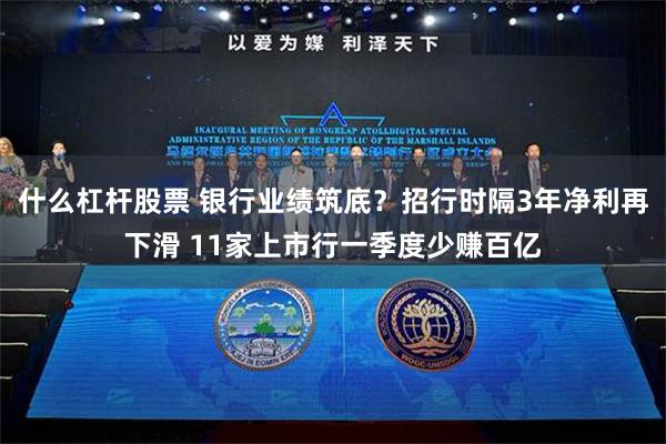 什么杠杆股票 银行业绩筑底？招行时隔3年净利再下滑 11家上市行一季度少赚百亿