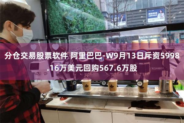 分仓交易股票软件 阿里巴巴-W9月13日斥资5998.16万美元回购567.6万股