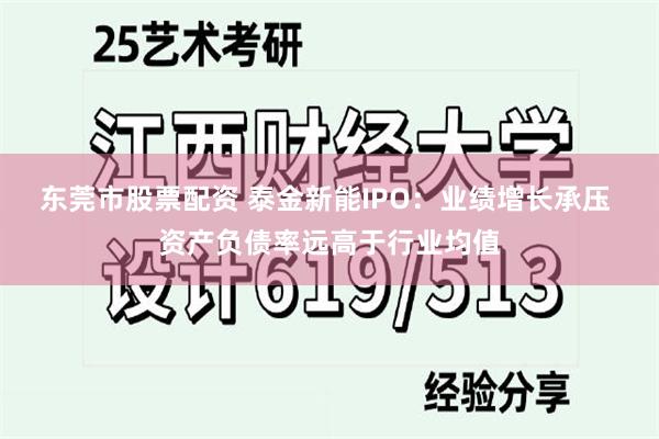 东莞市股票配资 泰金新能IPO：业绩增长承压 资产负债率远高于行业均值