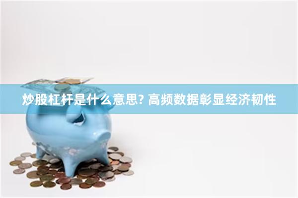 炒股杠杆是什么意思? 高频数据彰显经济韧性