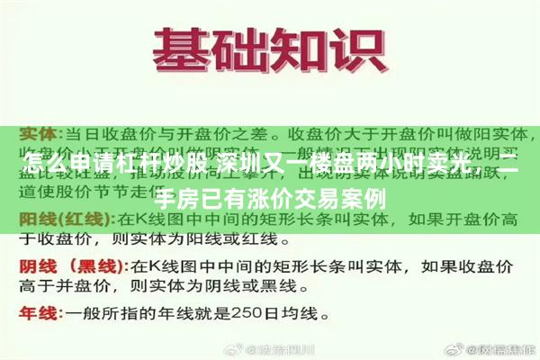 怎么申请杠杆炒股 深圳又一楼盘两小时卖光，二手房已有涨价交易案例