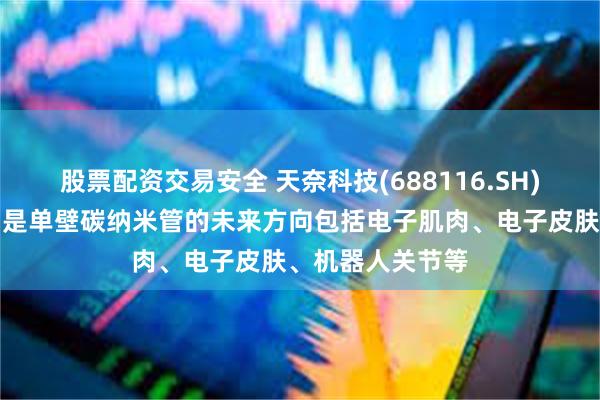 股票配资交易安全 天奈科技(688116.SH)：碳纳米管特别是单壁碳纳米管的未来方向包括电子肌肉、电子皮肤、机器人关节等
