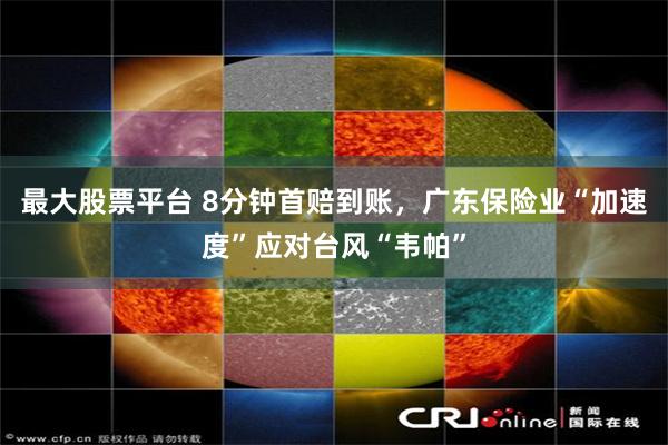 最大股票平台 8分钟首赔到账，广东保险业“加速度”应对台风“韦帕”